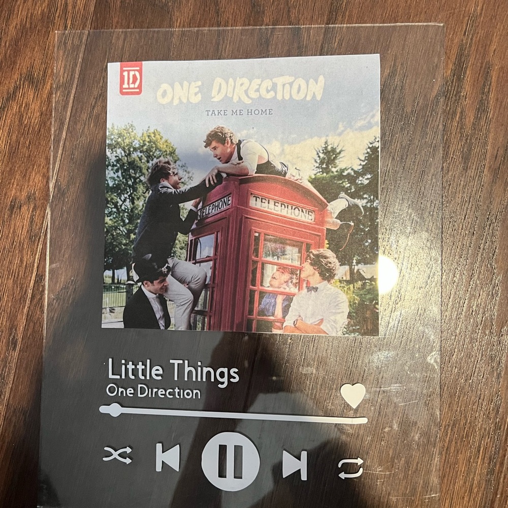 One Direction Little Things Song Plaque